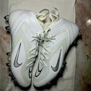 Nike Lacrosse Cleats White Alpha Huarache 8 Elite LAX CW4439 Men’s Size 12.5 NEW